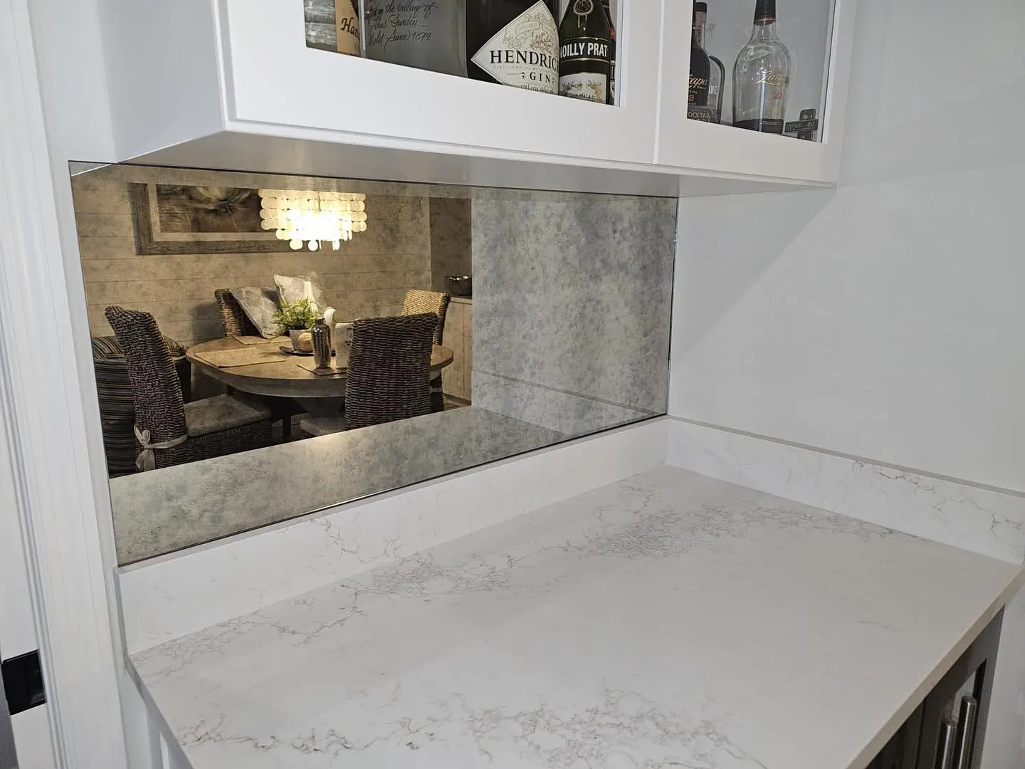 after antique mirror installation in Southwest Florida