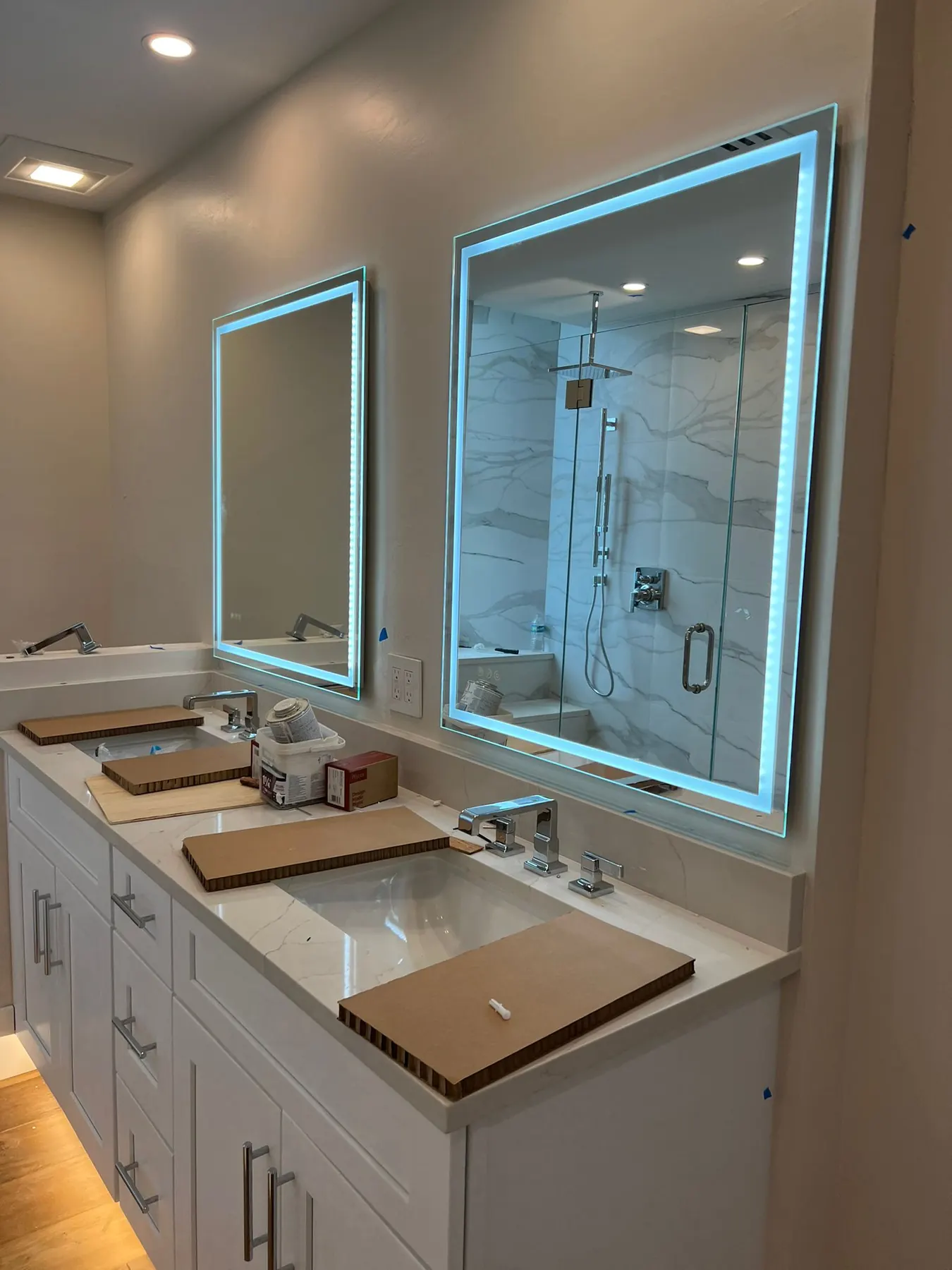 after led mirror installation in Southwest Florida