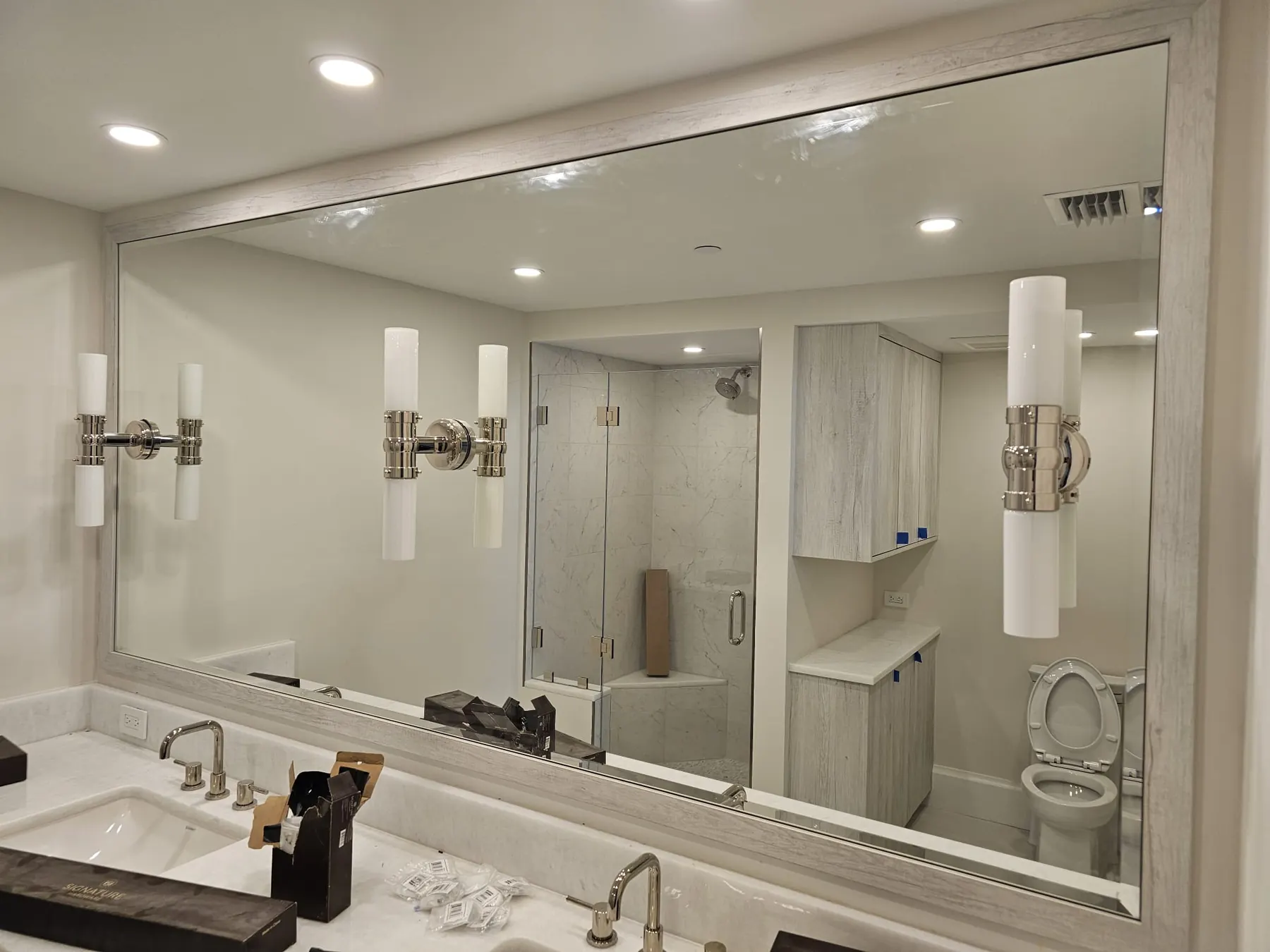 after normal mirror installation in Southwest Florida