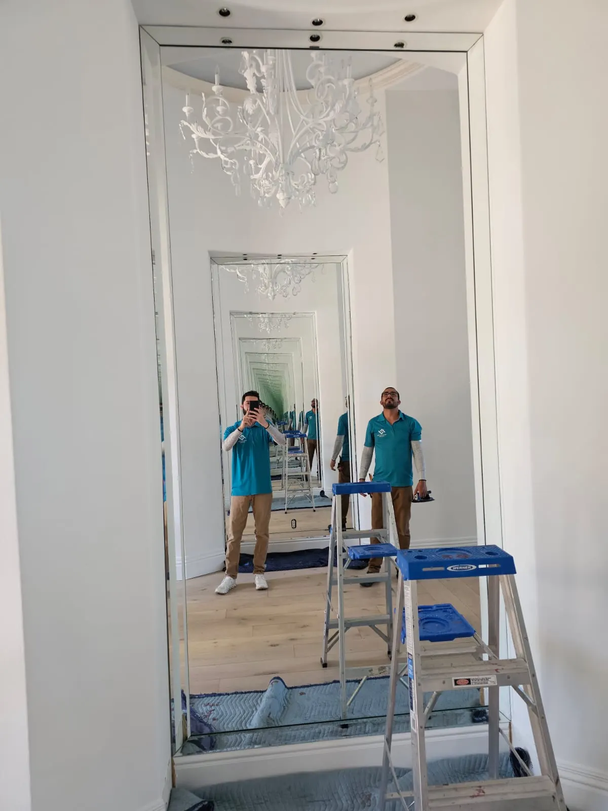 after normal mirror installation in Southwest Florida