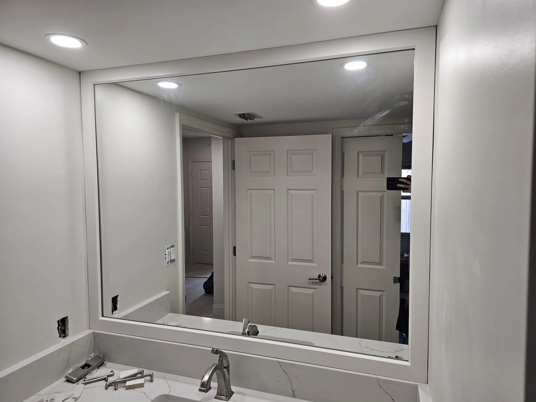 after normal mirror installation in Southwest Florida