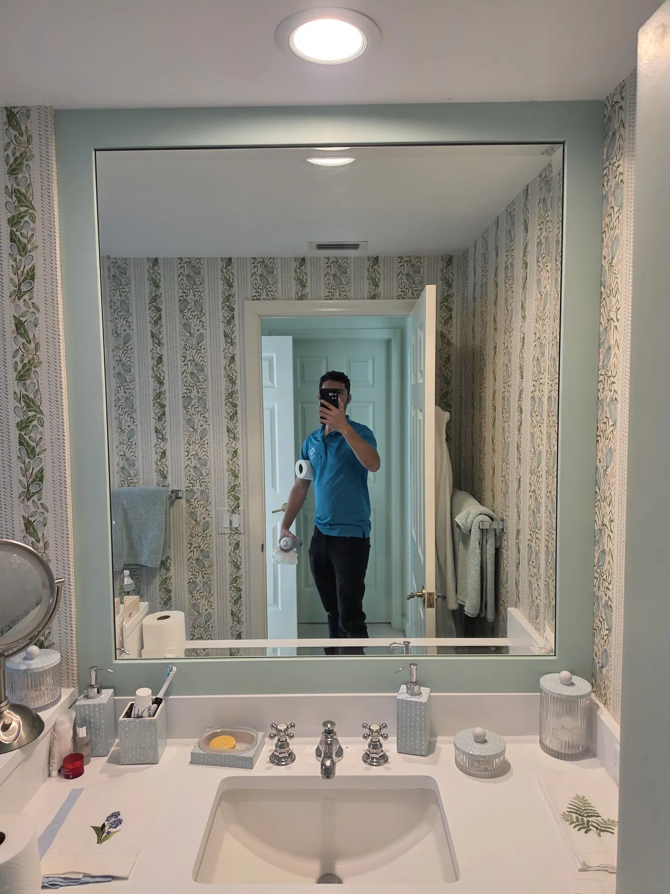 after normal mirror installation in Southwest Florida