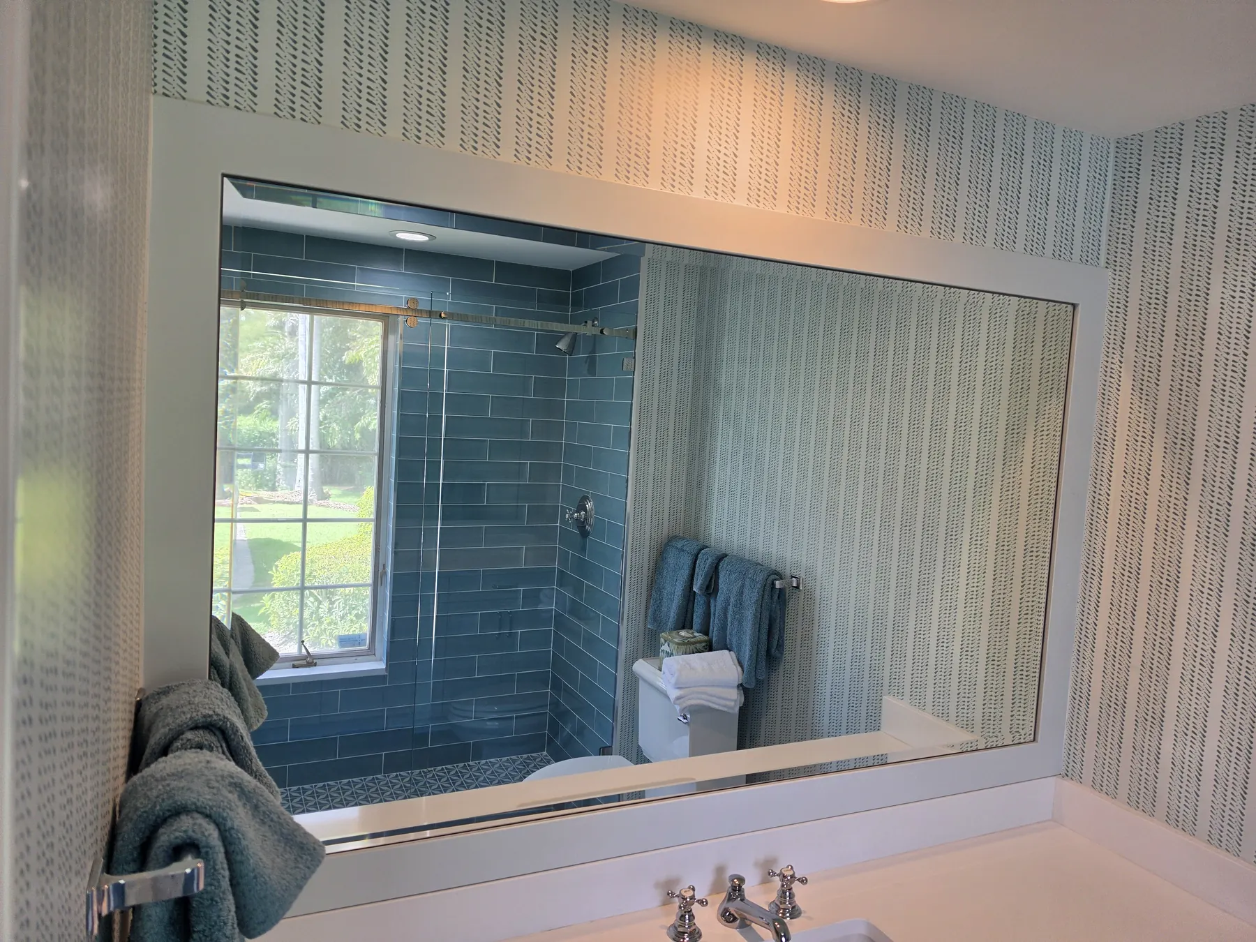 after normal mirror installation in Southwest Florida
