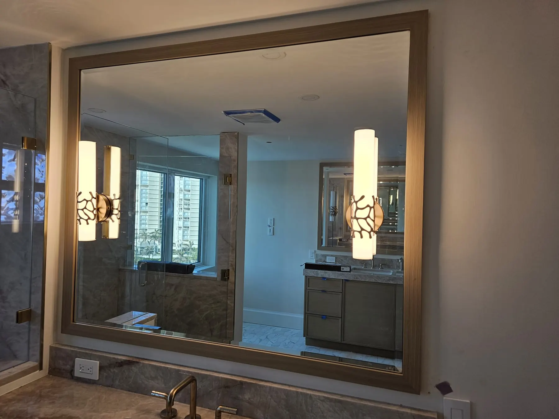 after normal mirror installation in Southwest Florida