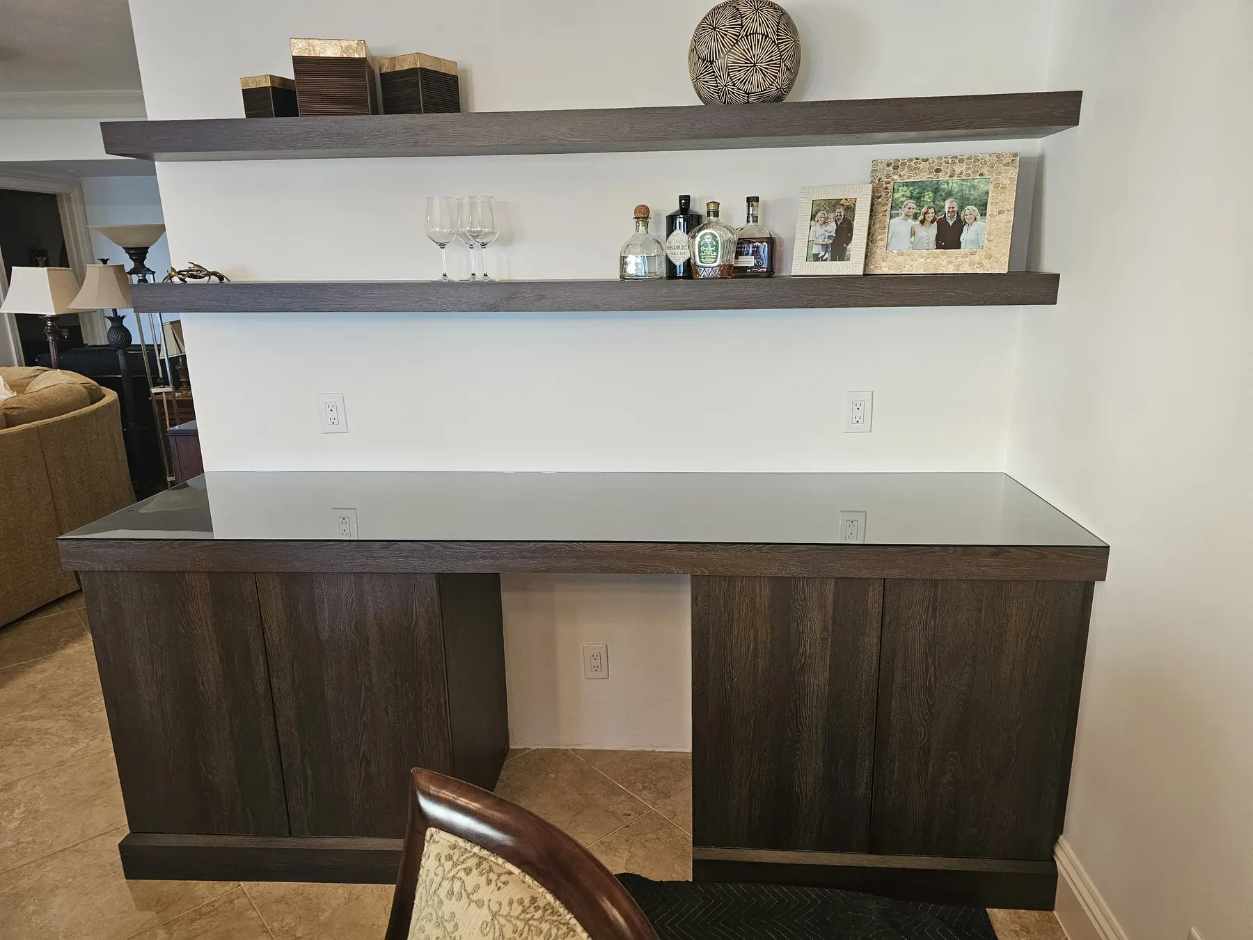 after shelves, cabinets, and tabletop glass in Southwest Florida